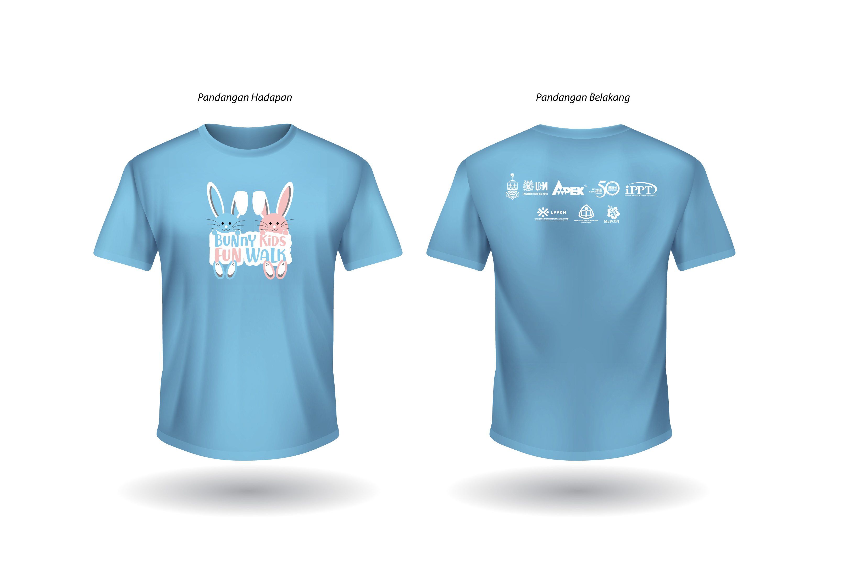 TSHIRT BUNNY FUN WALK